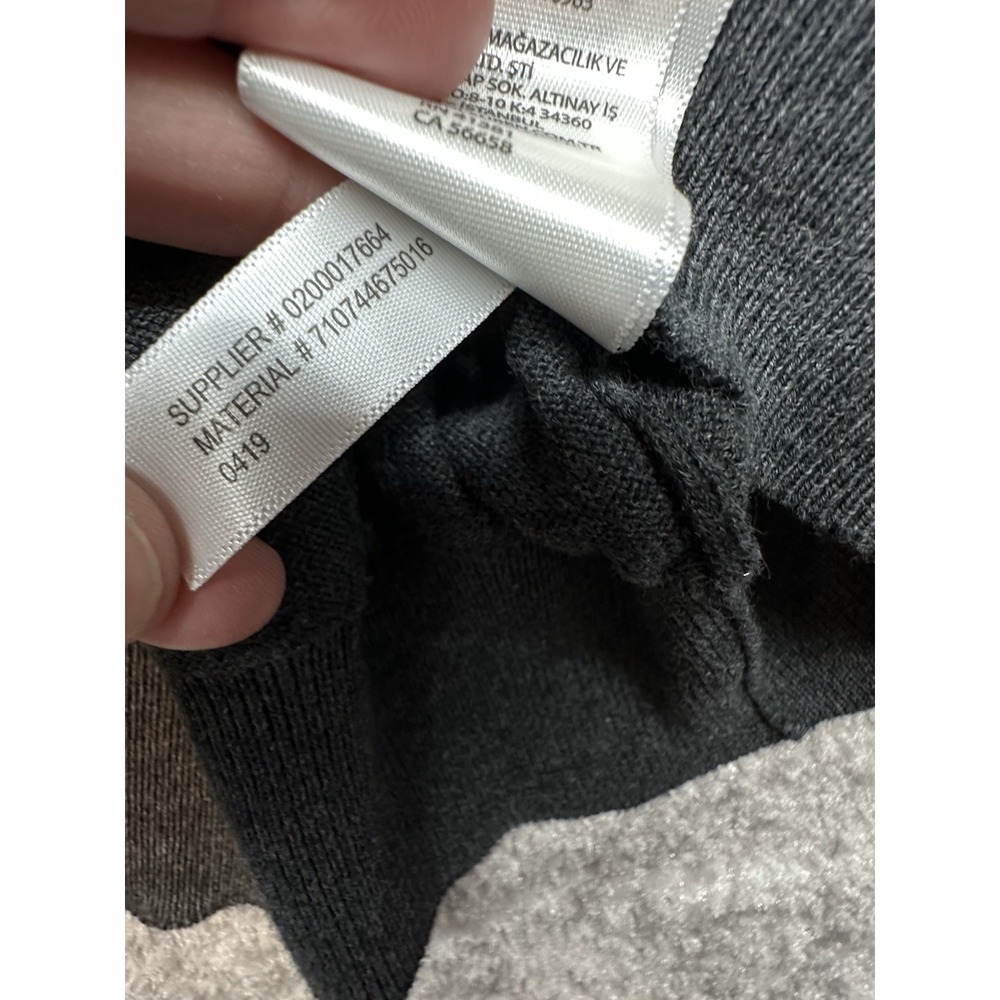 Polo Ralph Lauren Medium Gray Pullover Sweater V‎ Neck Lightweight Pima Cotton - Picture 7 of 9